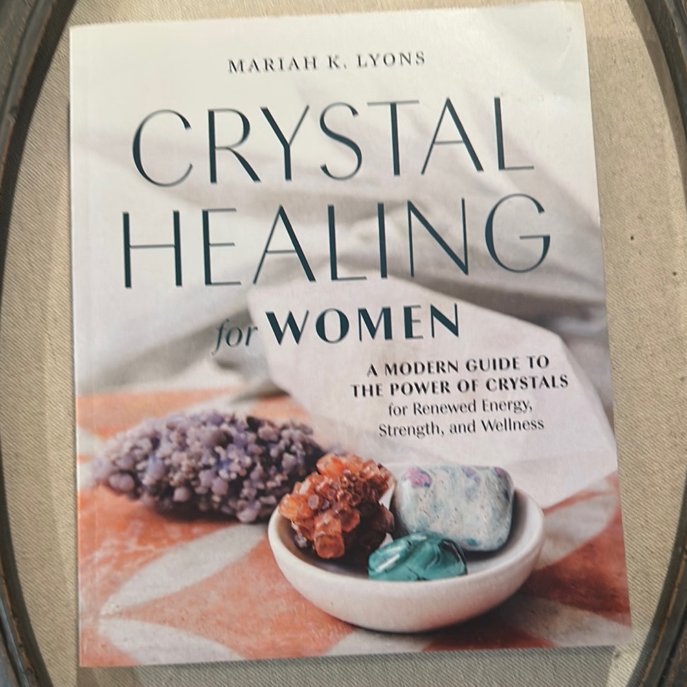 White and Blue Crystal Healing Book